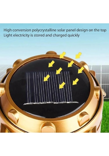 Güneş Çok Fonksiyonlu El Kamp Lambası Çadır Lambası Led