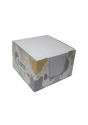 Küp Bloknot Kağıdı 9 x 9 CM 1.  Hamur Beyaz (400yp)