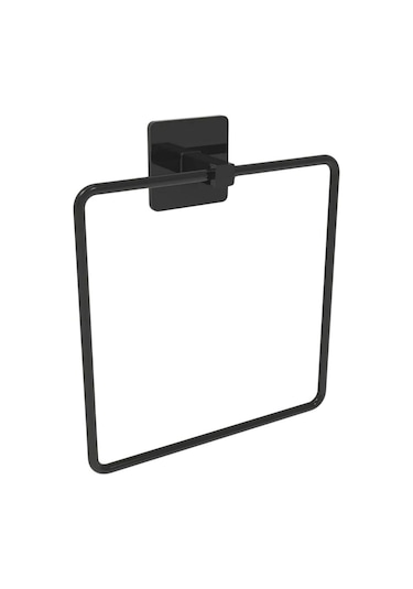 Buffer Kendiliğinden Yapışkanlı Siyah Paslanmaz Metal Kare Havlu