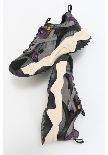 Luvishoes Lecce Siyah-mor Multi Kadın Spor Ayakkabı Mor - Siyah
