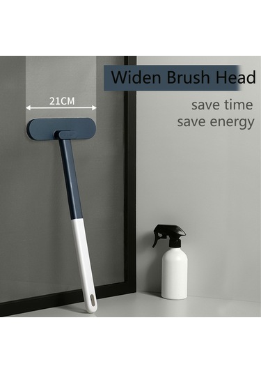 Yaleker Pencere, Koltuk, Halı Temizleme Fırçası - Islak/kuru Çift Kullanım, Çıkarılabilir Sap, Duvar Takılı, Geniş Başlı, Yıkama Kolay Mavi-beyaz