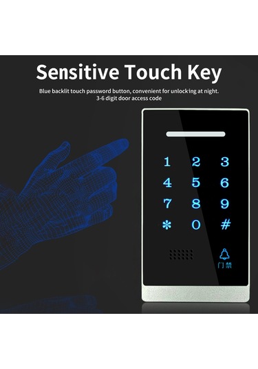 Suofeng Su Geçirmez Ev Ve Apartman Güvenlik Şifre Paneli - Kart Veya Şifre İle Açma