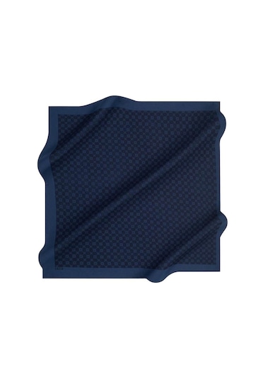 Aker Elegance Monogram Eşarp - 10905001 Lacivert
