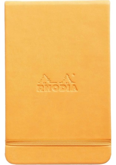 Rhodıa 90 140 Mm Çizgisiz Defter, Turuncu Sert Kapak + Çok Renkli