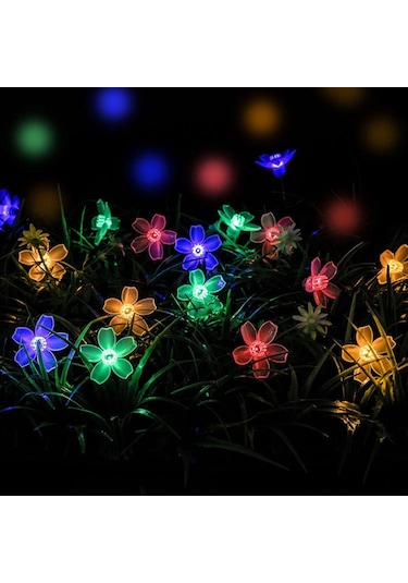 Moveevo Akıllı Aydınlatma Modlu Güneş Enerjili Dekoratif Led Işık Şeridi - 8 Farklı Mod, Su Geçirmez