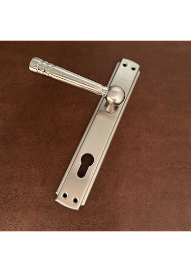 Osmanlı Topkapı Handles Saten Aynalı Yale Çelik Kapı Kolu 1 Takım