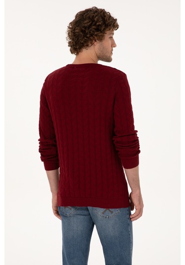 U.s. Polo Assn. Erkek Bordo Kazak /triko 50307836-vr014 Bordo