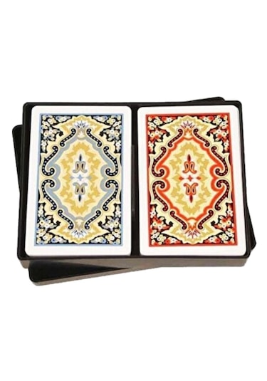 Angora Kem Plastik Oyun Kağıdı İskambil Kağıdı Çift Deste 52 Oyun