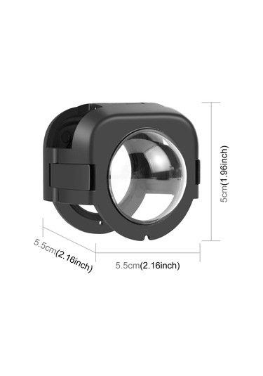 Insta360 X4 Puluz İçin Geçmeli Lens Koruma Koruyucu Kapak Siyah