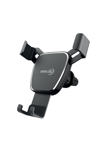 Space24 Spr101 Araç İçi 360 Derece Dönebilen Otomatik Kilitli Telefon Tutucu Siyah Siyah