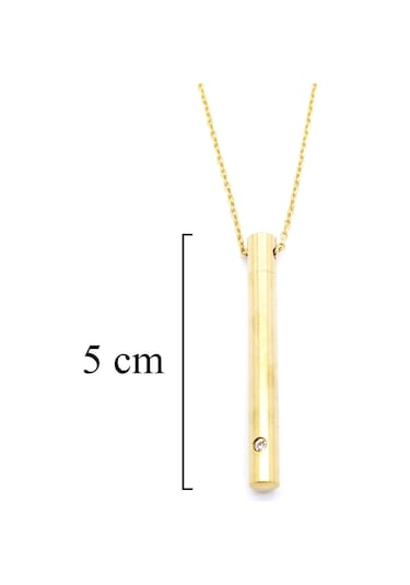 Ferizz Altın Kaplama Oval Uzun Erkek Kolye 60 Cm Ekly-108