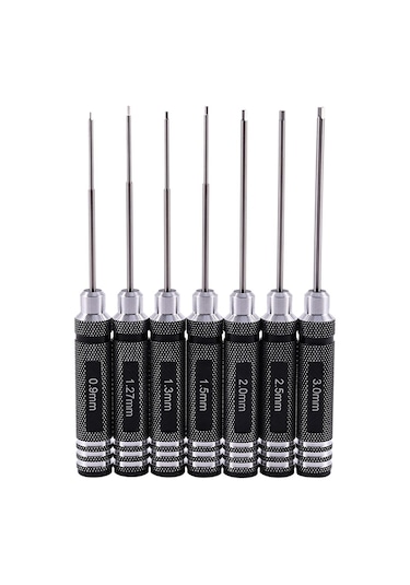 Cc Globall 0.9/1.27/1.3/1.5/2.0/2.5/3.0mm Beyaz Çelik Altıgen Tornavida Aracı Kiti Rc Helikopter Araba Drone Uçak Modeli Tamir Araçları