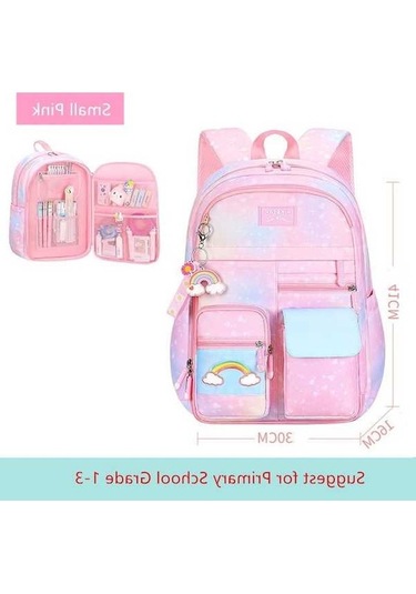 Maoyaya Fengdong Gökkuşağı Okulu Sırt Çantası Kız Mochila-küçük Pembe Pembe