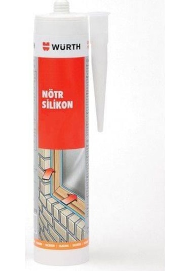 Würth Nötr Silikon Siyah 310 ML