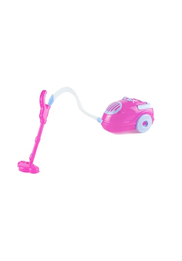 Oyuncak Elektirikli Süpürge Pembe Orta Boy Süpürge