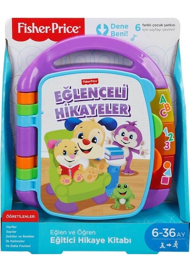 Fisher-Price Eğlenceli Hikayeler Eğitici Kitap Frc73