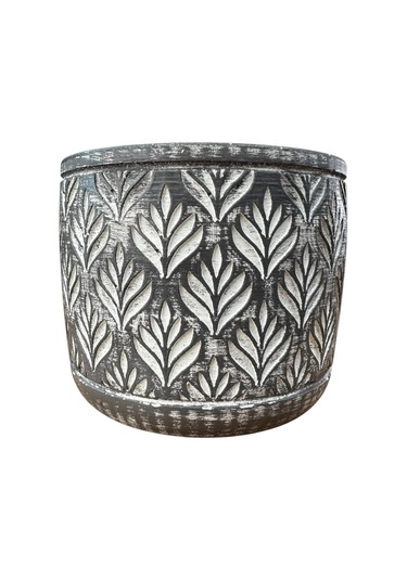 Bitki Tasarımı Ev Dekorasyon Antrasit Lotus Beton Saksı Çiçeklik Saksılık