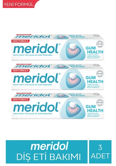 Meridol Hassas Diş Eti Bakımı Diş Macunu 3 x 75 ML