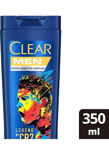 Clear Men Kepeğe Karşı Etkili Şampuan Legend By CR7 Cristiano Ronaldo 350 ML