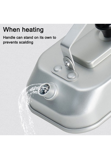 Teltree Kamp Alüminyum Çay/kahve Su Kaynatma Çekiçesi - Taşınabilir Katlanabilir Kollü 200ml Piknik Çadır Turizm Gümüş