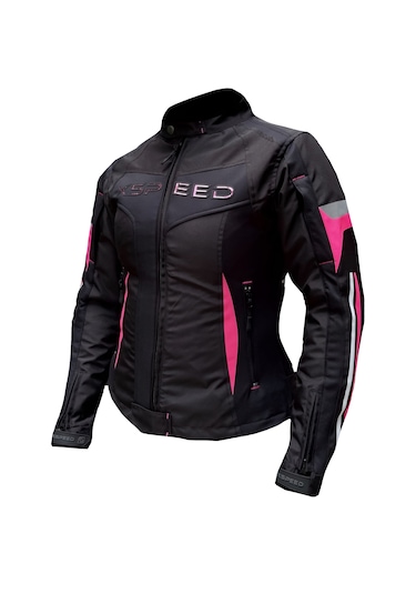 Xspeed Hera 4 Mevsimlik Korumalı Kadın Motosiklet Montu Pembe