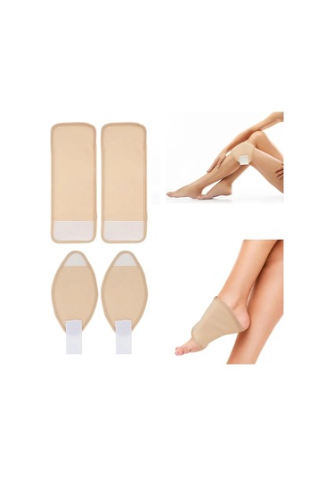 Qingmipy "yeniden Kullanılabilir 4'lü Hint Yağı Pedi Seti - Diz Ve Ayaklar İçin Sızıntı Önleyici"