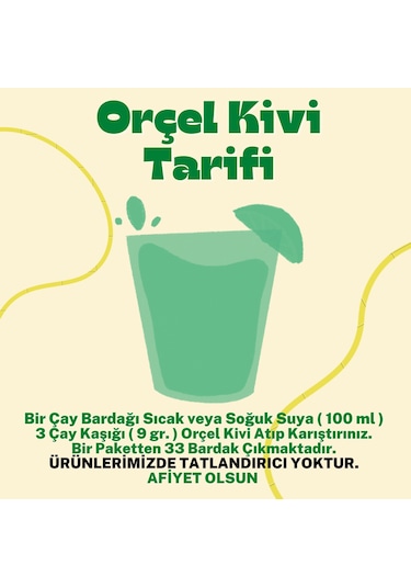 Orçel MuzluSüt 200 G + Kivi Aromalı İçecek Tozu 300 G + Oralet Çay