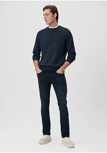 Erkek Lacivert M0042227245 Jake Slim Leg Kot Pantolon-lacivert Lacivert