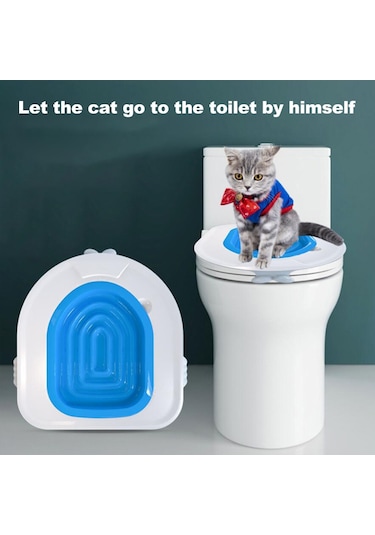 Mufunye Kedi Tuvalet Eğitim Sistemi Kum Kabını Yerleştirir Kedilere Tuvalet Kullanmayı Öğretir