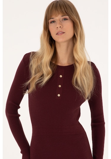 U.s. Polo Assn. Kadın Plum Elbise Triko 50314806-vr177 New Plum
