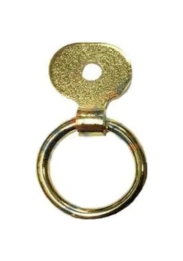 Halkalı Tablo, Çerçeve Askısı, Küçük, 15x28mm, Sarı - 1 Adet Çok Renkli