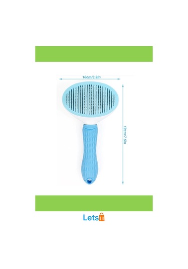 Otomatik Temizlenen Kedi Köpek Tüy Tarama Fırçası Mavi