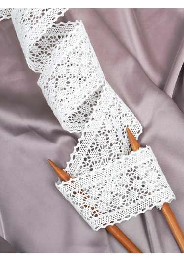 Kruzhevo Dantelli Dantel Şerit Örgü, Dikiş Ve El İşi İçin 6 Cm 10 M 160251868