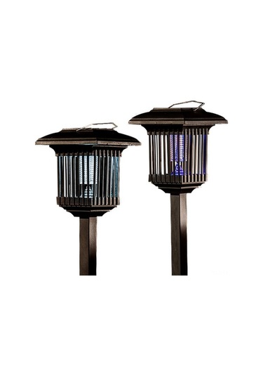 Ulzyvf Güneş Enerjili Sivrisinek Lamba - Siyah, Suya Dayanıklı, Bahçe Kullanımı Siyah