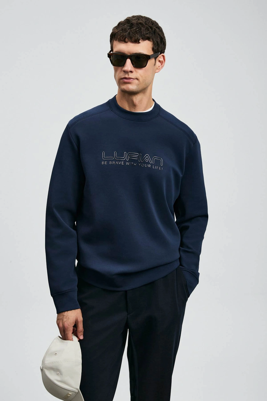 Lufian Lacivert Erkek Sweatshirt 112030171 Lacivert