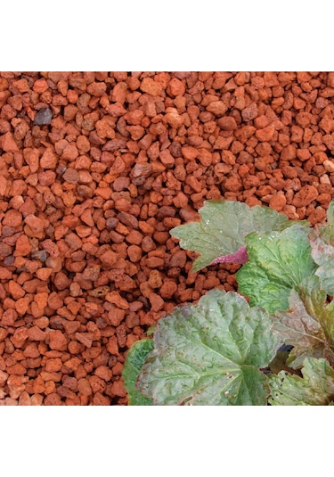 Pomza Taşı 10 KG 4-8 mm Kırmızı Pomza Lav Taşı Volkanik Tüf Dekoratif Ponza Taşı