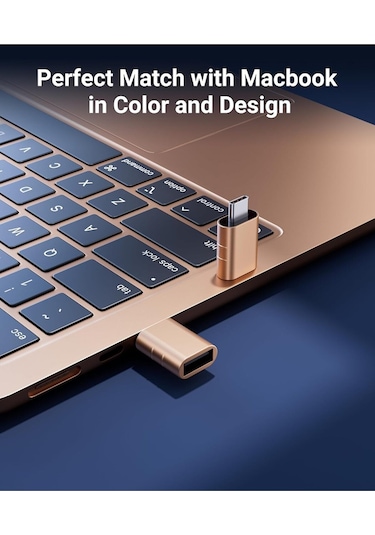 Usb-c To Usb 3.0 Adaptör 2 Li Set Kompakt Altın Dönüştürücü Yüksek Performanslı Pratik Seti