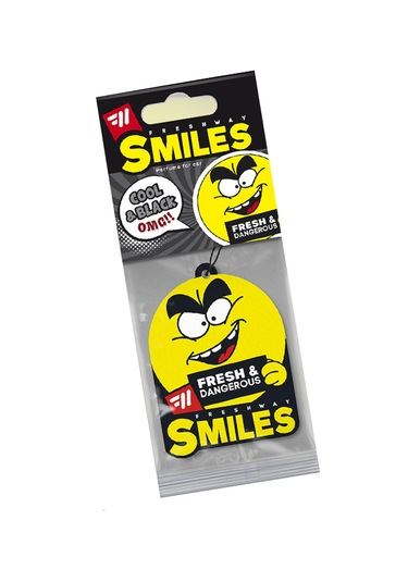 Fresh Way Dry Smile Kağıt Asma Koku Cool & Black