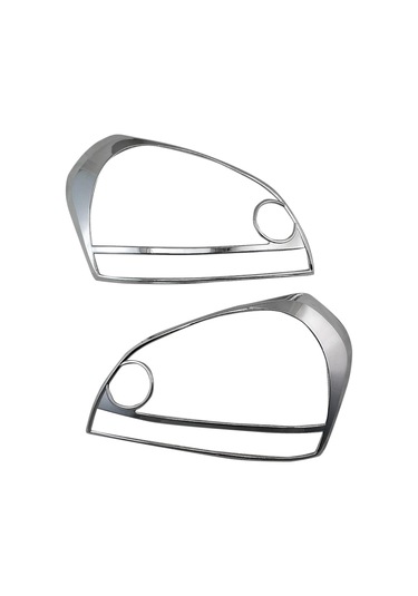 Geeroyoo Hyundai Tucson 2006-2009 Ön Far Kapakları, Yeni Abs Malzeme, Gümüş Renk, Kolay Monte Edilebilir