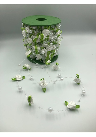 Beyaz Güllü Misinlı 3 Metre