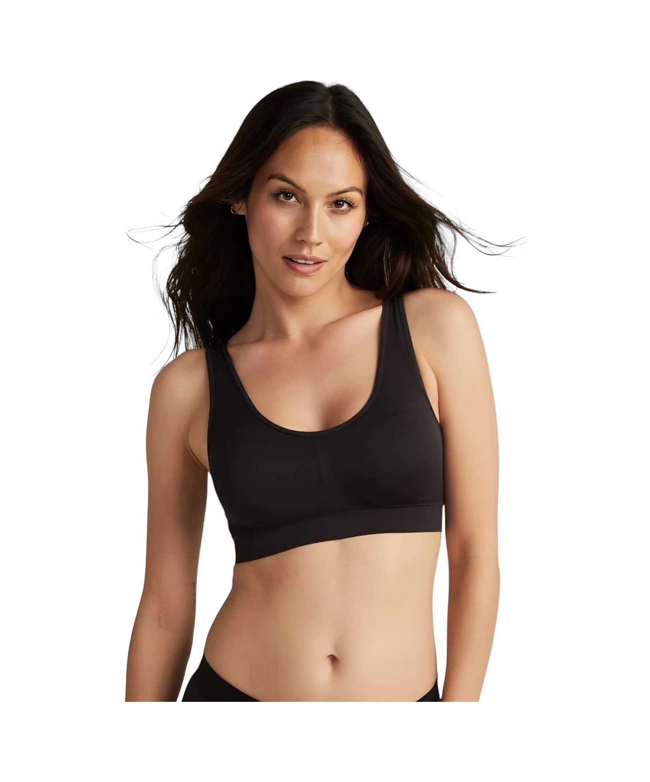 Tezzgelsin Kadın Kalın Askılı Pedli Büstiyer Yarım Atlet Sütyen 3'lü Set Siyah