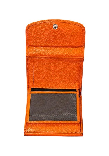 Monte Lui Mntc12 Deri Cüzdan Kartlık Turuncu Turuncu