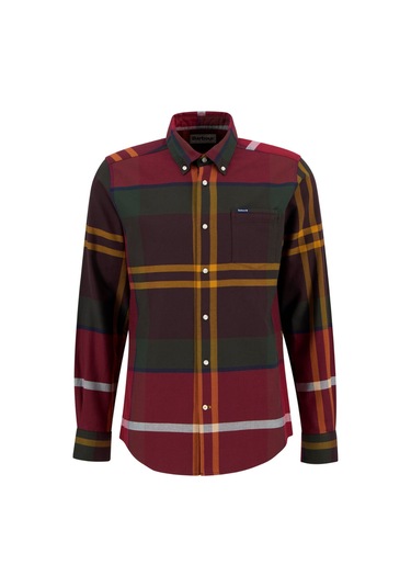 Barbour Dunoon Tailored Tartan Gömlek Tn69 Winterberry Tartan Çok Renkli