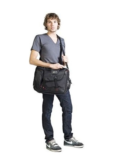 FUL USA Commotıon Gri 17" Unısex Laptop Omuz Çantası Gri