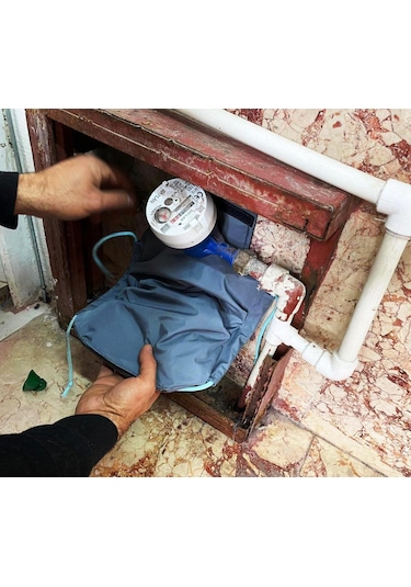 Ev Su Saati Sayaca Kar Kış - Don (Donmaya) Karşı Koruma Isı Ceket