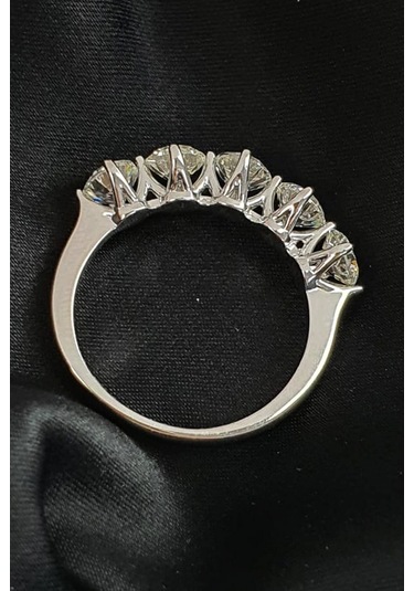 Sky Dıamond Gümüş Beş Taş Yüzük (474423607)