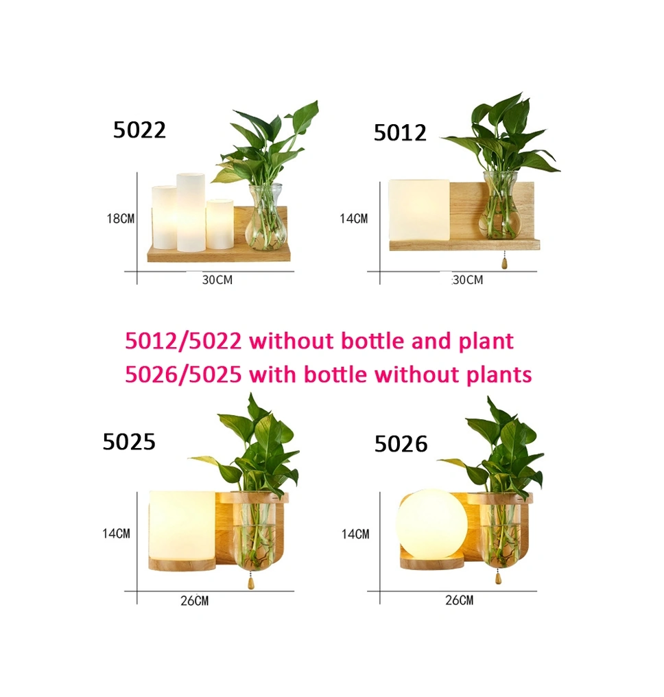 Ahşap Duvar Lambası For 12w White Light Diğer Altın