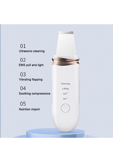 Besthome1 Ultrasonik Cilt Yüz Akne Siyah Nokta Iyon Cihazı Yeşil Altın Gözenek Temizleyici Kozmetik Ürünü Altın