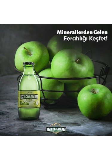 Kızılcahamam Çamlık Elma Aromalı Maden Suyu 200 Ml X 24 Adet