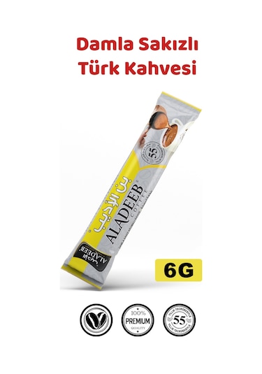 Aladeeb Damla Sakız Aromalı Türk Kahvesi 24 x 6 G